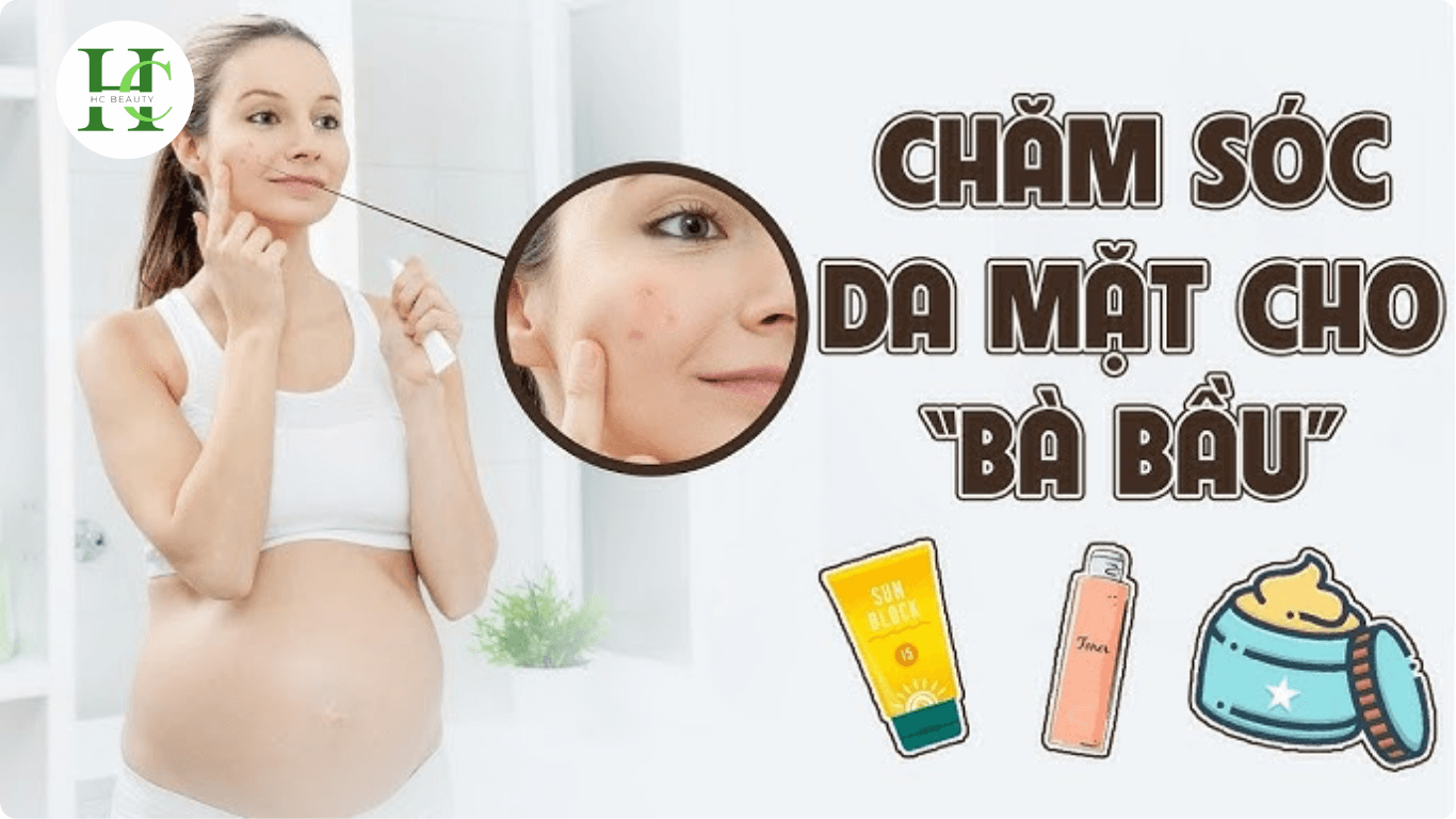 Chăm sóc da mặt cho bà bầu